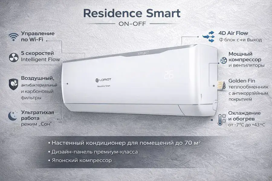 Кондиционер Loriot Residence Smart